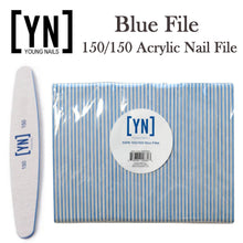 Young Nails Nail File, Blue Acrylic Nail File 150/150 Grit