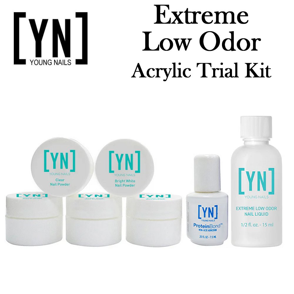 Young Nails Extreme Low Odor Acrylic Trial Kit (KTTELO)