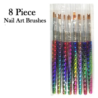 8 Piece Nail Art Brushes