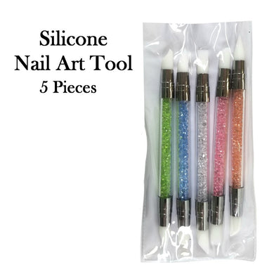 2 in 1 Silicone Nail Art Tools 5 Pieces