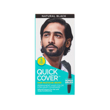 Kiss Quick Cover "Hair-Mustache-Beard" Permanent Hair Color for Gray Coverage