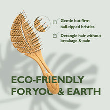 Red by Kiss Brush, Eco Plant Fiber "Leaf Shape" Detangler (HH83)