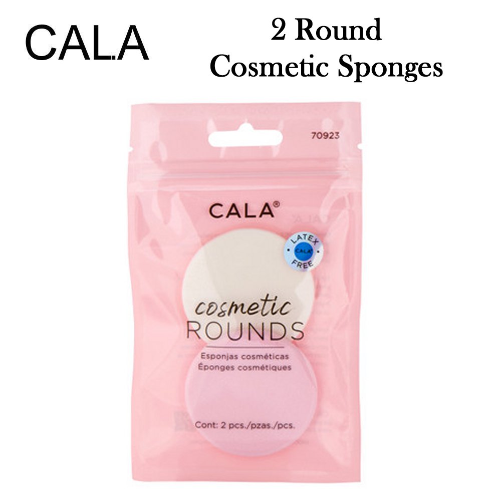 Cala Makeup Sponge, 2 Round Cosmetic Sponges (70923)