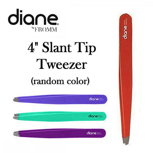 Diane 4" Slant Tip Tweezer (D9181) [Random Color]