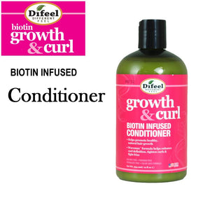 Difeel Conditioner, Growth & Curl Biotin Infused Conditioner, 12 oz