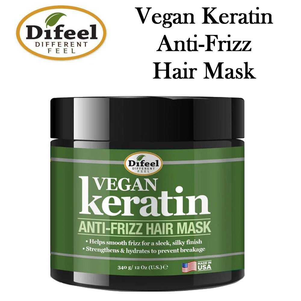 Difeel Hair Mask, Vegan Keratin Anti-Frizz, 12 oz