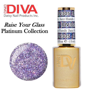 DND DIVA Duo Matching Gel Polish & Nail Lacquer (#291 - #327) "Raise Your Glass"