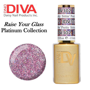 DND DIVA Duo Matching Gel Polish & Nail Lacquer (#291 - #327) "Raise Your Glass"