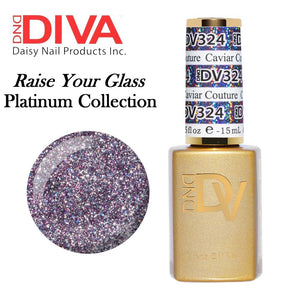 DND DIVA Duo Matching Gel Polish & Nail Lacquer (#291 - #327) "Raise Your Glass"