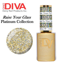 DND DIVA Duo Matching Gel Polish & Nail Lacquer (#291 - #327) "Raise Your Glass"