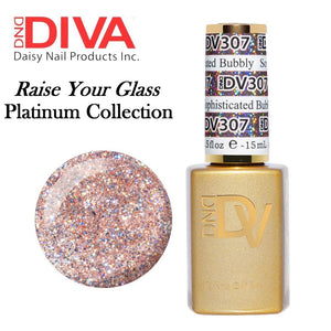 DND DIVA Duo Matching Gel Polish & Nail Lacquer (#291 - #327) "Raise Your Glass"