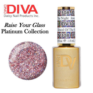 DND DIVA Duo Matching Gel Polish & Nail Lacquer (#291 - #327) "Raise Your Glass"