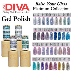 DND DIVA Duo Matching Gel Polish & Nail Lacquer (#291 - #327) "Raise Your Glass"