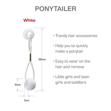 Red by Kiss Beaded Ponytail Holder for Kids, 10 White pieces (PN05)