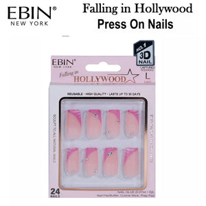 Ebin New York Falling in Hollywood Press on Nails