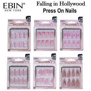 Ebin New York Falling in Hollywood Press on Nails