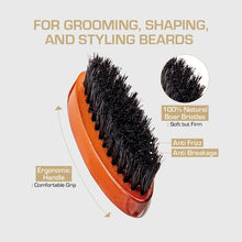 Red by Kiss Brush, Premium Beard Brush, Pocket (BR203)