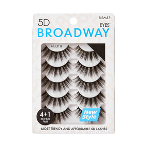 Broadway Eyelash, 5D Eyes Lash Multi Pack, 20+ Styles