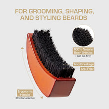 Red by Kiss Brush, Premium Beard Brush, Moon Shape (BR205)