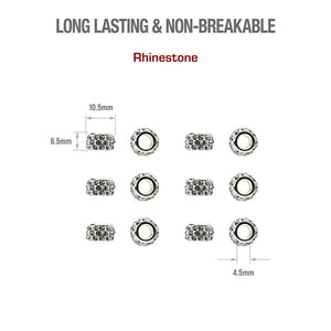 Red by Kiss Rhinestone Hair Beads, 12 pieces (HA81)