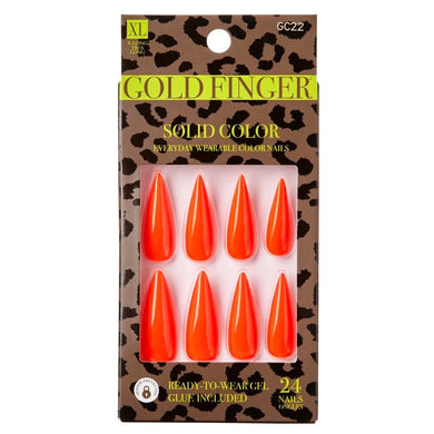 Gold Finger Solid Colors Full Nail - GC22 Favor