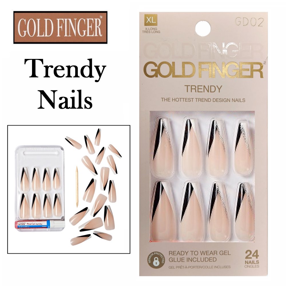 Gold Finger Trendy Full Nail - GD02