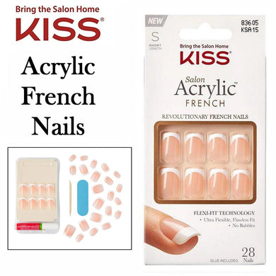 KISS Acrylic French Nails - KSA15