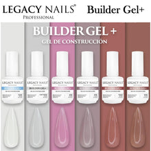 Legacy Nails Builder Gel+, 6 colors (0.5 oz)