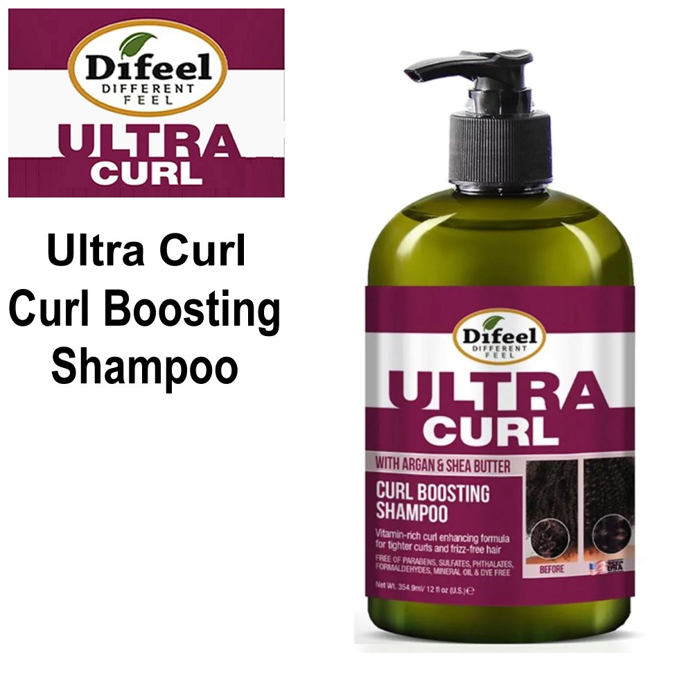 Difeel Shampoo, Ultra Curl Shampoo, 12 oz