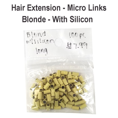 Hair Extension Micro Ring - With Silicon - 100 pieces ( Long: 3mm x 6mm)