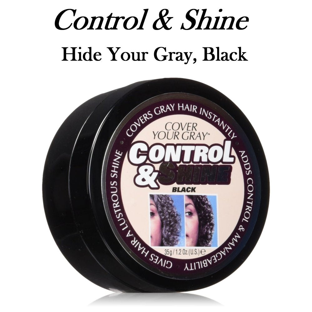 Control & Shine Cover Your Gray (Black), 1.2 oz