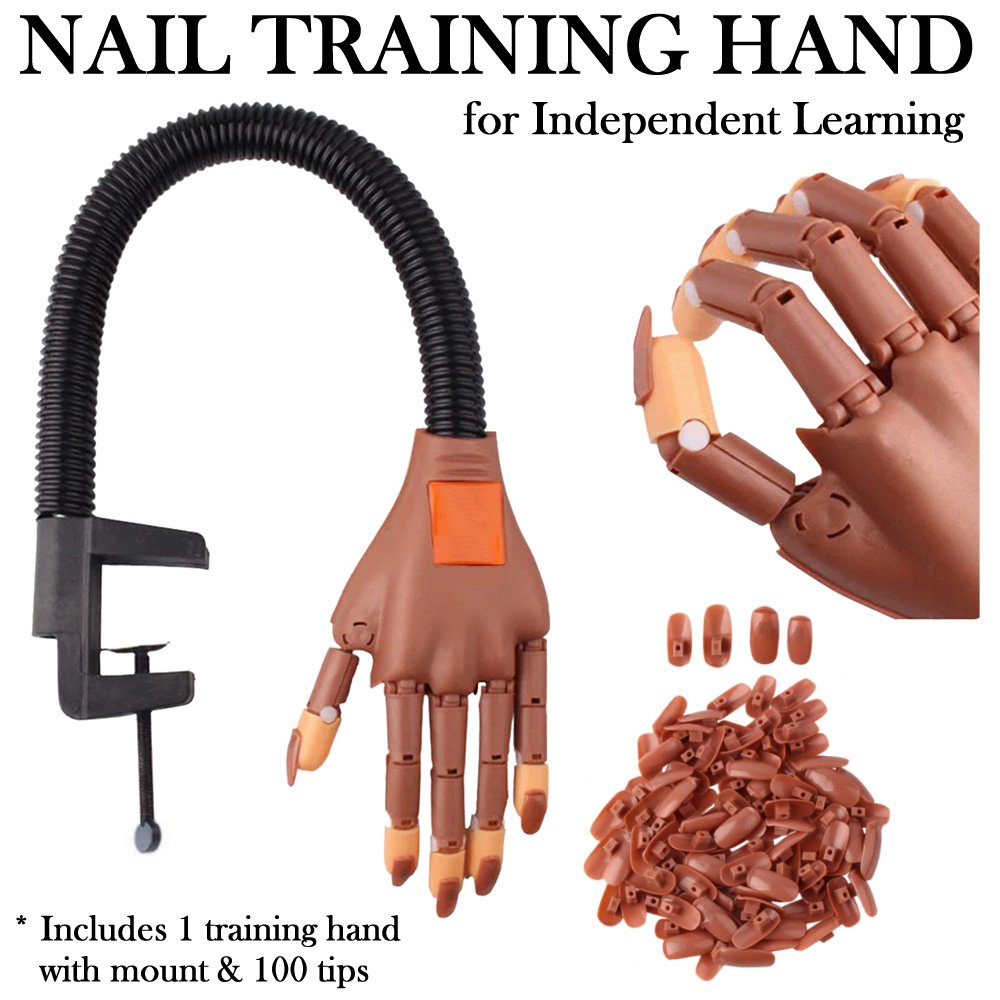 Nail Training Hand with Flexible Mount and 100 Trips