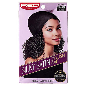 Red by Kiss Silky Satin Lined Hair Cap