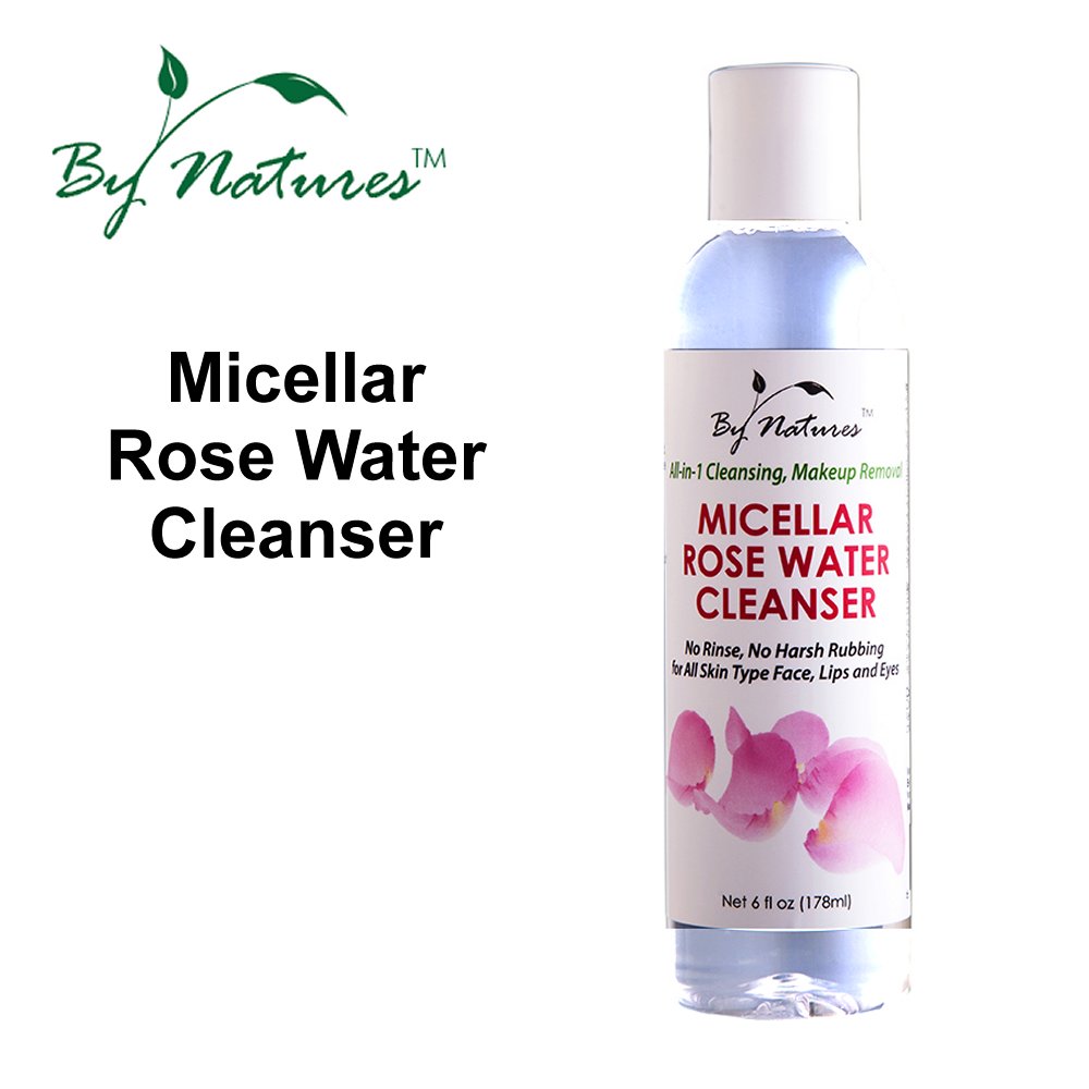 By Natures Micellar Rose Water Cleanser, 6 oz