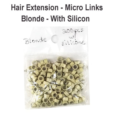 Hair Extension Micro Ring - With Silicon - 200 pieces ( Short: 5mm x 3mm)