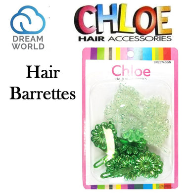 Dream World Chloe Hair Barrettes (BR2574GGN)