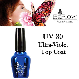 EZ Flow UV 30 Ultra-Violet Top Coat, 0.5 oz