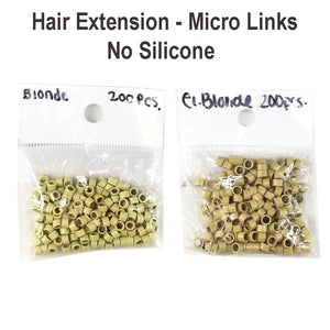 Hair Extension Micro Ring - No Silicon - 200 pieces (5mm x 3mm)