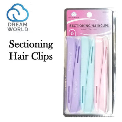 Dream World Clips, Sectioning Hair Clips, 6 Pieces (B98420)