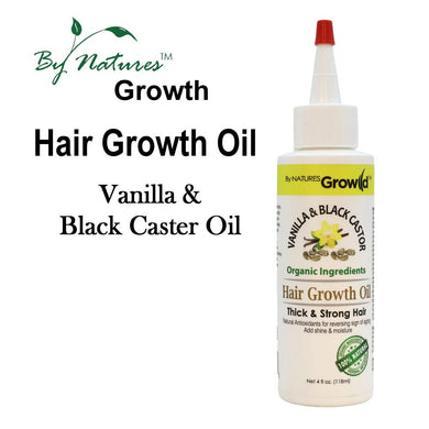 Natures Growth Hair Growth Oil Vanilla & Black Castor, 4 oz