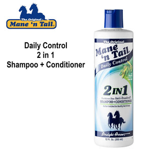 Mane 'n Tail Daily Control 2 in 1 Shampoo + Conditioner, 12 oz