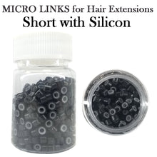 Hair Extension Micro Ring - Short with Silicon - 500 pieces (5mm x 3mm)