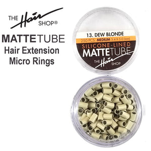 MATTETube Hair Extension Micro Ring - Silicon Lined - 250 pieces