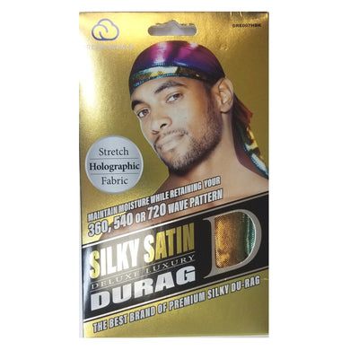 Dream World Durag, Silky Satin Deluxe Luxury Durag (DRE007HBK)