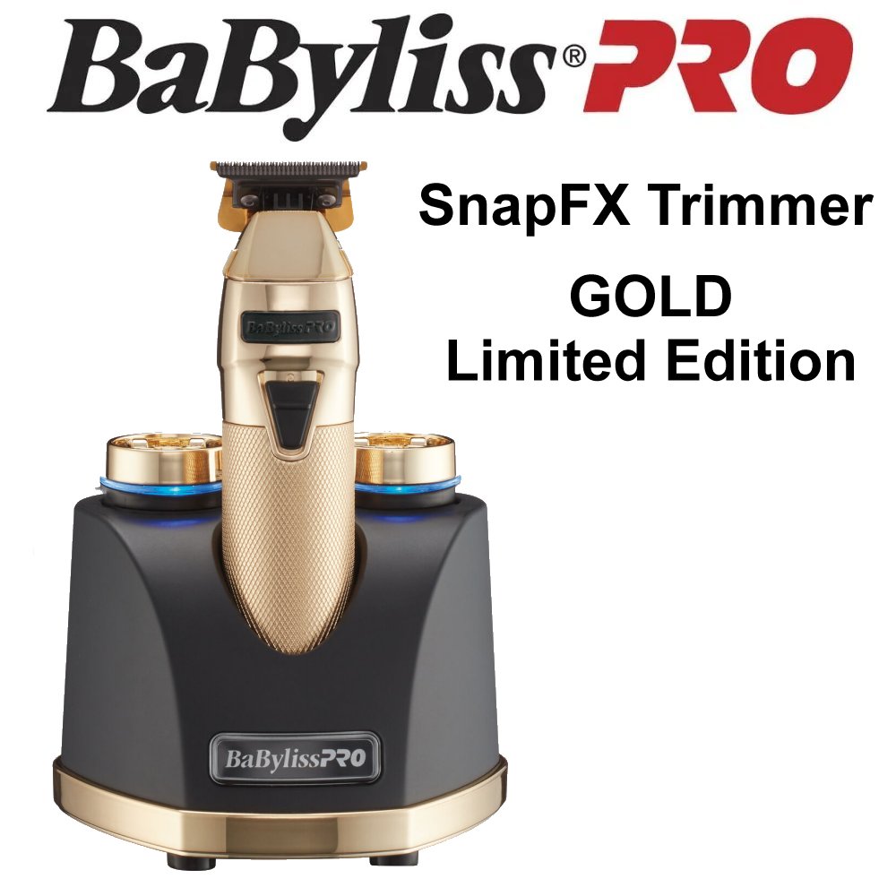 BaBylissPRO SnapFX Trimmer (GOLD Limited Edition) - with Snap In/Snap ...