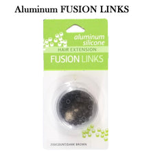 Aluminum Hair Extension Fusion Links, 200 pieces