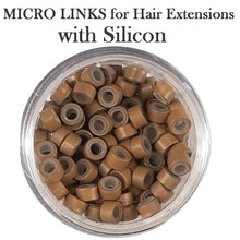 Hair Extension Micro Ring - Short with Silicon - 200 pieces (5mm x 3mm)