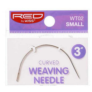 Red by Kiss Curved Weaving Needle - Small 3" (WT02)