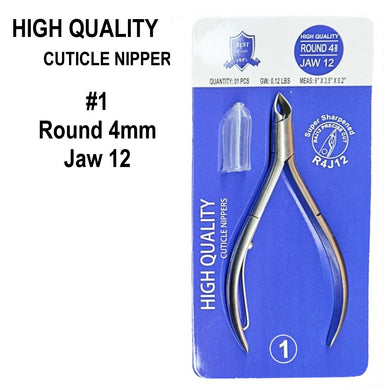 High Quality Cuticle Nippers #2 - Round 4mm/Jaw 12 (R4J12)