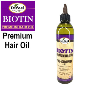 Difeel Hair Oil, Biotin Pro-Growth Premium Hair Oil, 8 oz